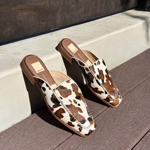 Dolce Vita Bradly Flats in Cocoa Taurus Calf Hair - Picture 5 of 8